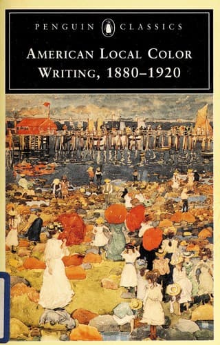 Cover image for American local color writing, 1880-1920