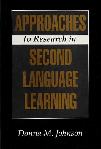 Cover image for Approaches to research in second language learning