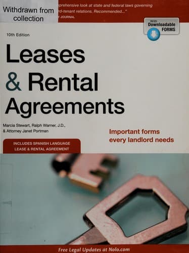 Cover image for Leases & rental agreements