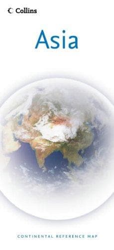 Cover image for Asia Continental Reference Map by Collins (Continental Map)