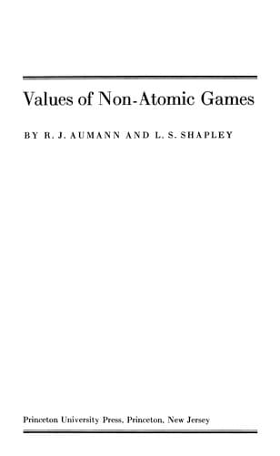 Cover image for Values of non-atomic games