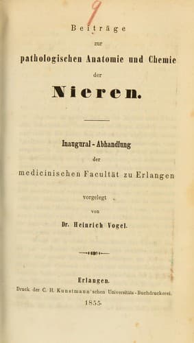 Beitr©Þge zur pathologischen Anatomie und Chemie der Nieren