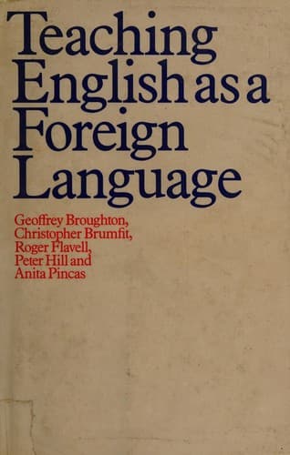 Cover image for Teaching English as a foreign language
