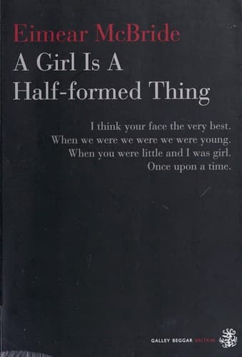 Cover image for A girl is a half-formed thing