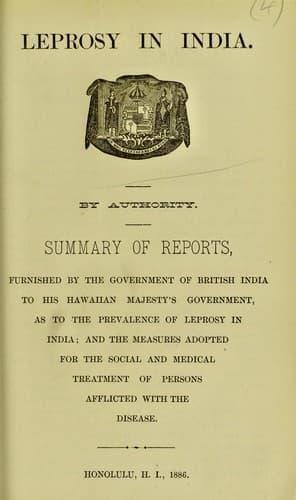 Leprosy in India