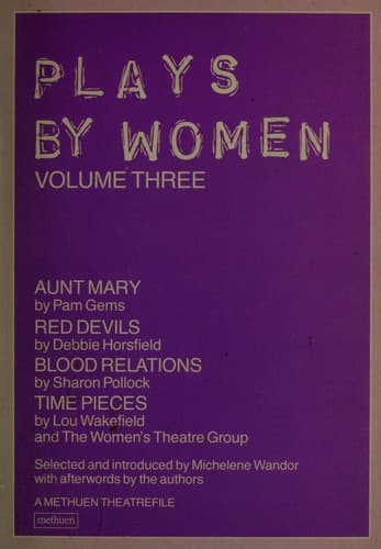 Cover image for Plays by women