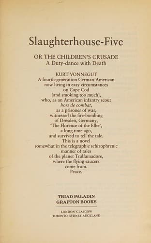 Cover image for Slaughterhouse-Five.