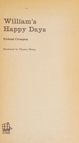 Cover image for William's happy days