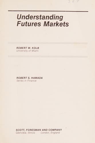 Cover image for Understanding futures markets