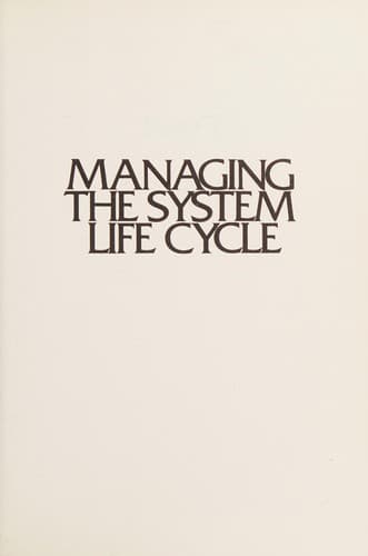 Cover image for Managing the system life cycle