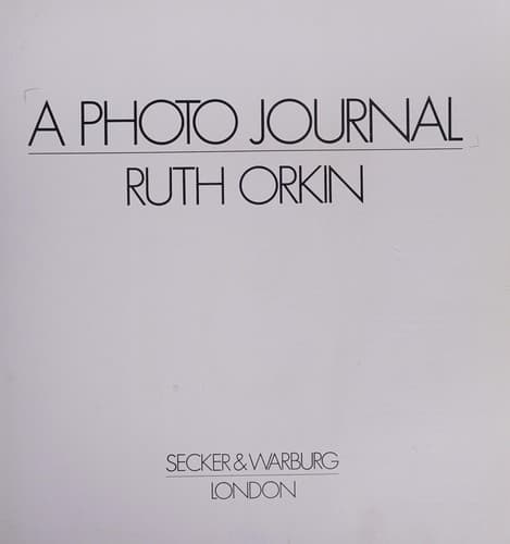 Cover image for A photo journal