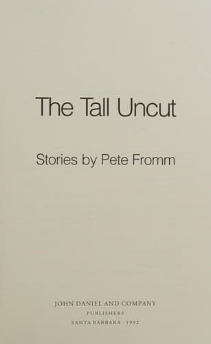 Cover image for The tall uncut