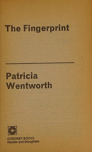 Cover image for The fingerprint