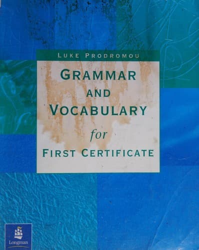 Cover image for Grammar and Vocabulary for First Certificate (GRVO)