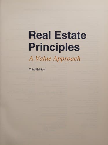 Cover image for Real estate principles