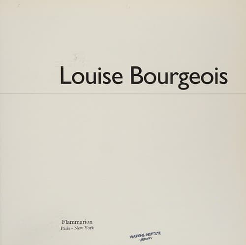 Cover image for Louise Bourgeois