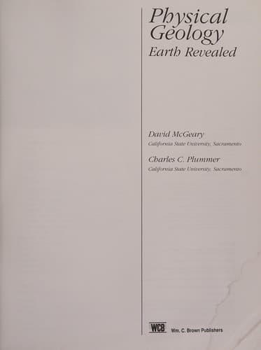 Cover image for Physical geology