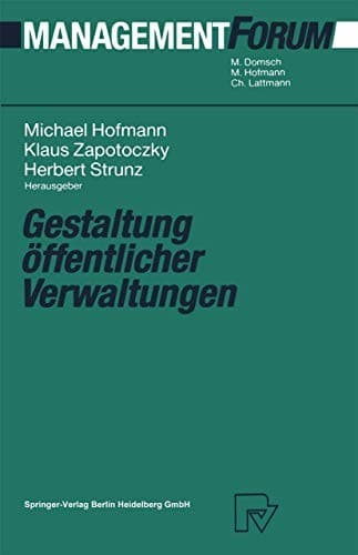 Cover image for Gestaltung öffentlicher Verwaltungen
