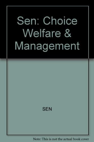 Cover image for Choice, welfare, and measurement