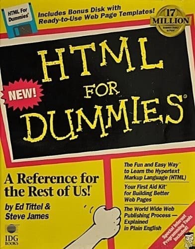 Cover image for HTML for dummies