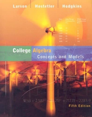 Cover image for College Algebra Concepts Models