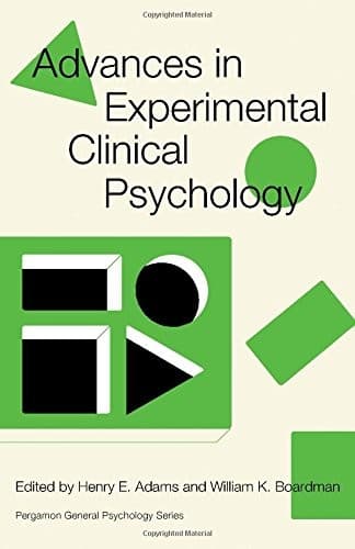 Cover image for Advances in experimental clinical psychology.