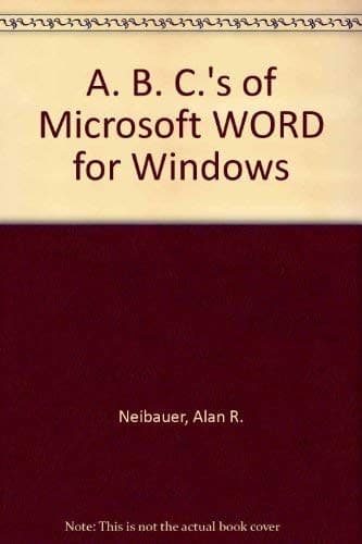 Cover image for The ABC's of Microsoft Word for Windows