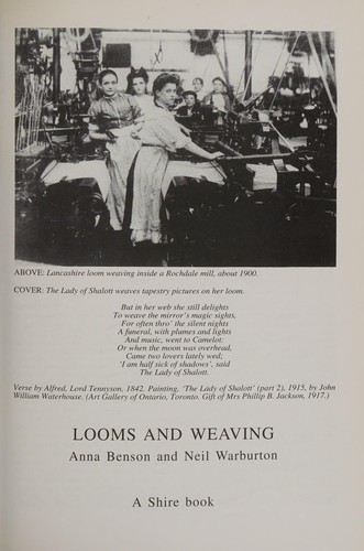 Cover image for Looms and weaving