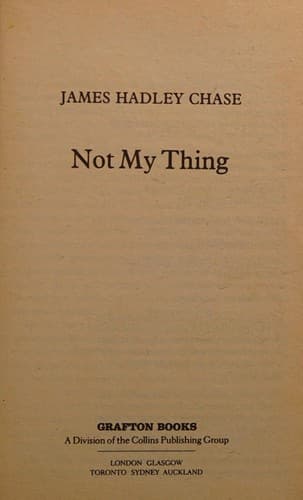 Cover image for Not my thing