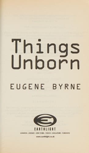Cover image for Things unborn