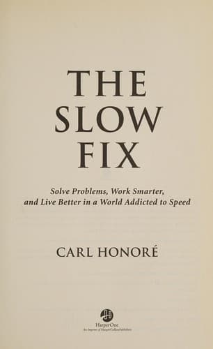 Cover image for The slow fix