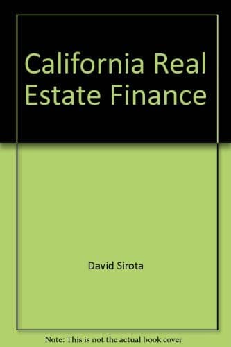 Cover image for California real estate finance