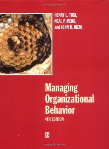 Cover image for Managing organizational behavior