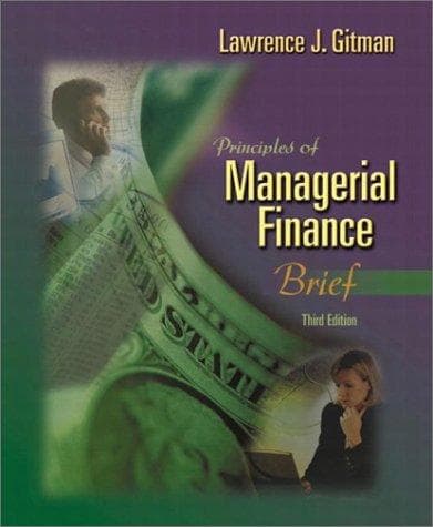 Cover image for Principles of Managerial Finance, Brief (3rd Edition)