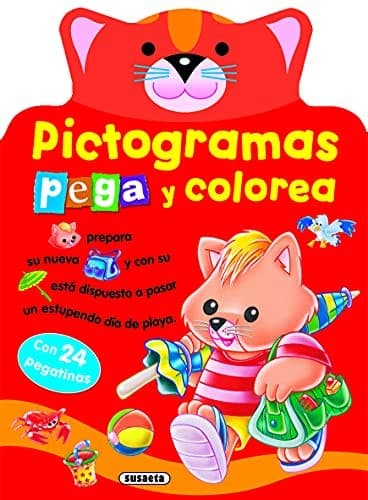 Cover image for Pictogramas - Pega y colorea conejito