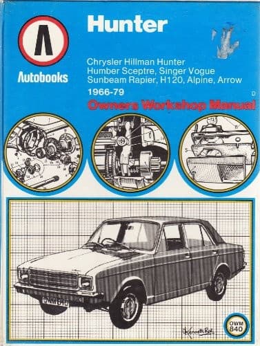 Chrysler Hillman Hunter 1966-79 autobook