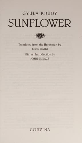 Cover image for Sunflower