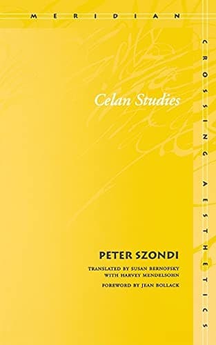 Cover image for Celan studies