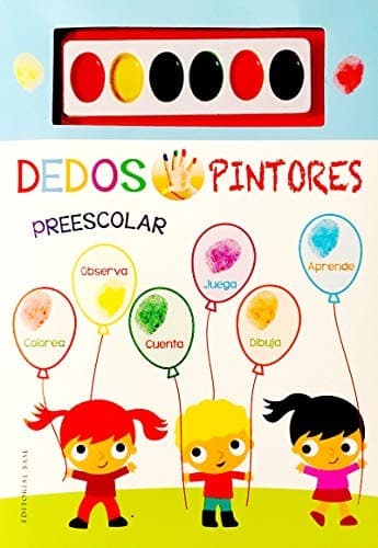 Cover image for Dedos pintores preescolar