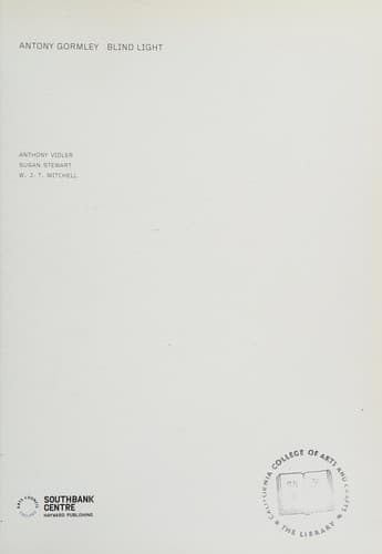Cover image for Antony Gormley