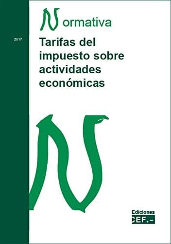 Cover image for Tarifas sobre el impuesto de actividades económicas