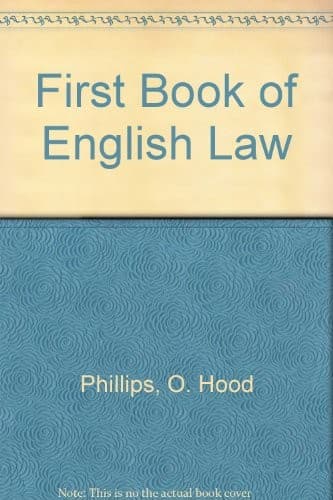 Cover image for First book of English law.