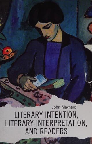 Cover image for Literary intention, literary interpretation, and readers