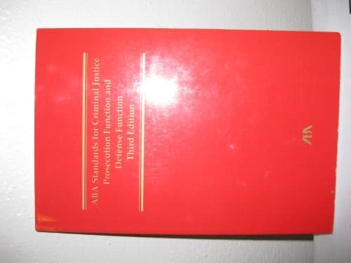 Cover image for ABA standards for criminal justice.