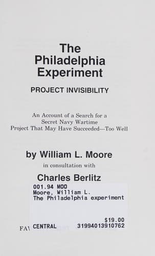 Cover image for The Philadelphia Experiment