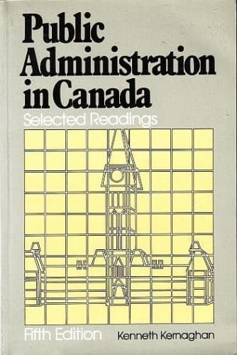 Cover image for Public Administration in Canada