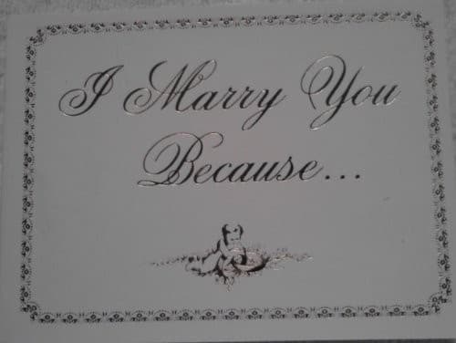 Cover image for I Marry You Because...