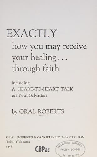Exactly how you may receive your healing--through faith