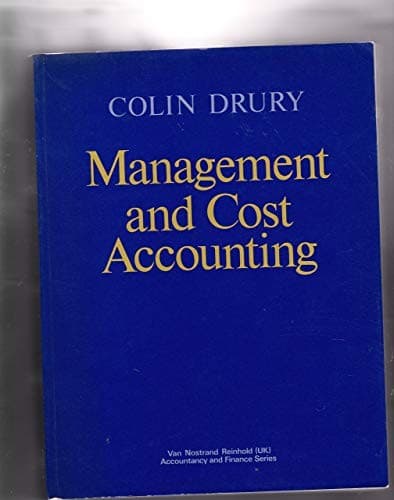 Cover image for Management and cost accounting