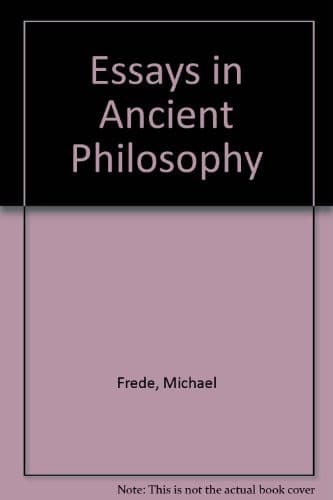 Cover image for Essays in ancient philosophy